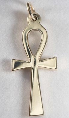Ankh Pendant - 30 mm long, 9ct gold (2g)